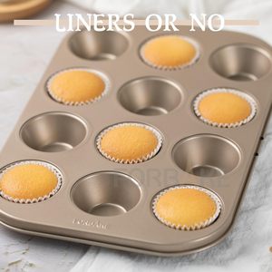 Professional Kitchen Utensils Nonstick Versatile Carbon Steel Muffin Cupcake Baking Pans for Commercial Bakery Shops - Product Image 2