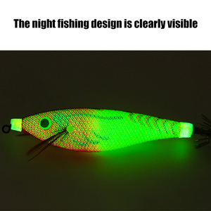 Señuelos de Pesca de Camarón Luminosos de 9.2g/10cm con Ojos 3D, Señuelos de Camarón de Madera, Señuelos Artificiales Coloridos para Pesca de Calamar - Product Image 6