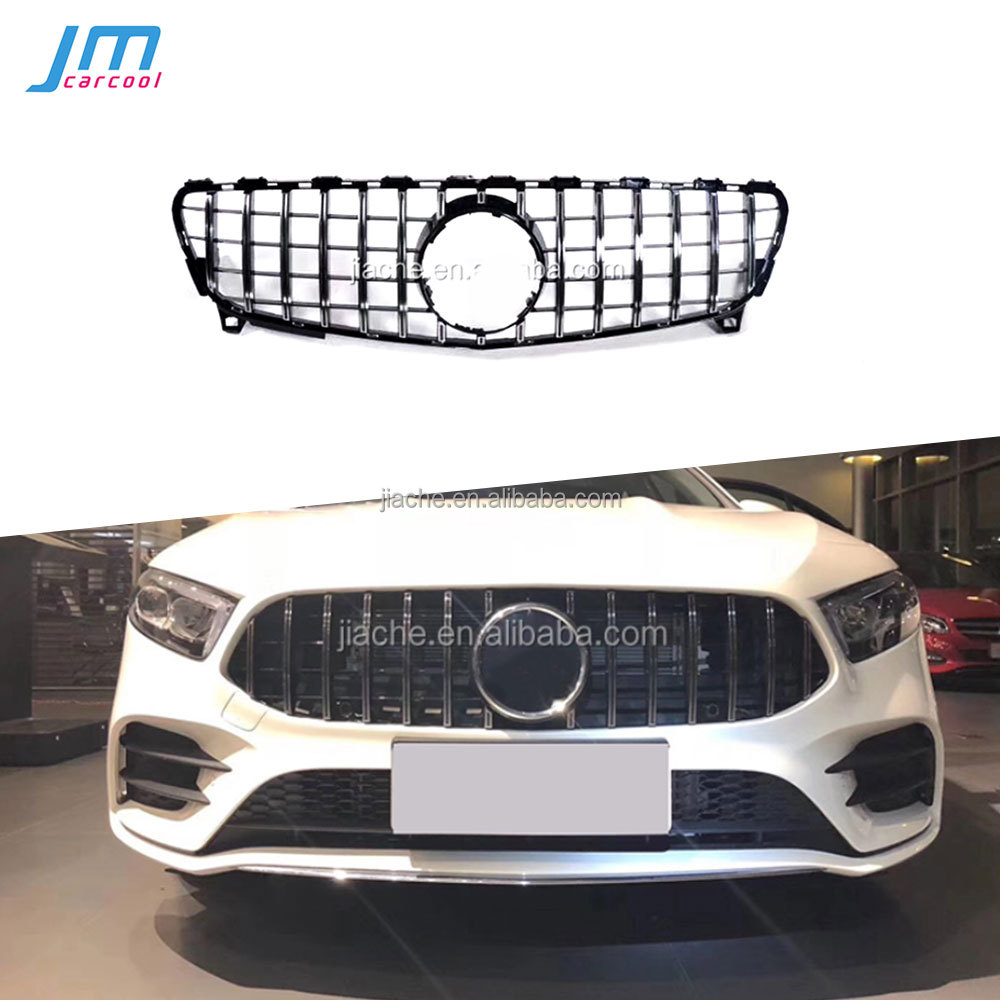 Передний бампер для GT W176 ABS, гоночный гриль для Mercedes Benz A Class A180 A200 A260 A45 2016 +
