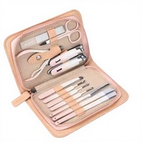 Instruments de beauté, kits de manucure en acier inoxydable, 10 en 1, coupe-ongles à ressort simple, qualité professionnelle supérieure, boîte de rangement