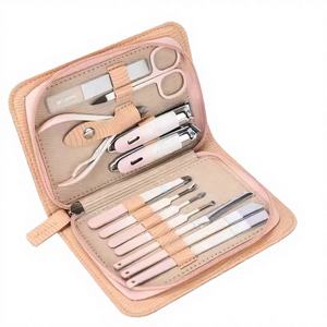 Instrumentos de Belleza, Kits de Manicura de Acero Inoxidable 10 en 1, Cortaúñas con Resorte Simple, Caja de Calidad Premium Profesional - Product Image 2