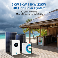 Système d'énergie solaire hors réseau complet Vanyo, ensemble de panneaux solaires photovoltaïques résidentiels 3000W 6000W 11000W
