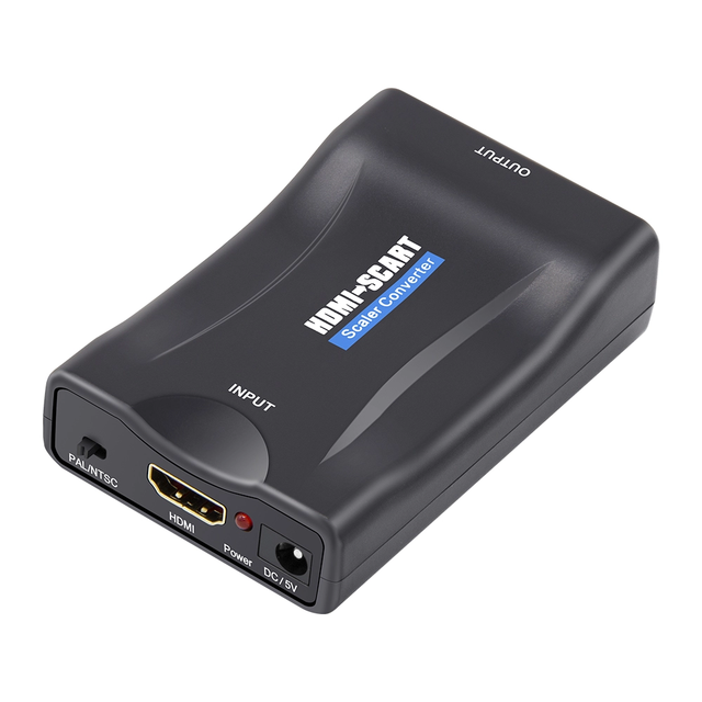 1080P Stereo Converter Audio Adapter HDMI to SCART Composite Video Converter  with USB Cable