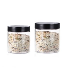 50ml 100ml 120ml 150ml 500ml 200ml 250ml 2oz 4oz 16oz Pet rõ ràng mỹ phẩm lọ kem Nhựa cơ thể chà container với nắp màu đen - Product Image 2