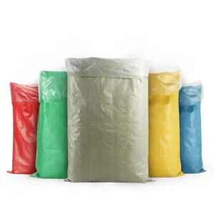 Poly Packaging Sack Pp Woven Bags 50kg Rice Corn Heat Seal Plastic Bag Polypropylene Woven Sack For Grain