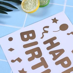 ZY0936C Wholesale Customized Happy Birthday Bobo <strong>Sticker</strong> for Love Wedding Creative <strong>DIY</strong> Balloon <strong>Stickers</strong> Children - Product Image 4