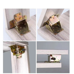 Vente chaude support pliant haut fer direct serrure pliante extension table siège jambe pliant support charnière autobloquante charnière - Product Image 3