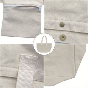 Best Selling <b>Extra</b> <b>Large</b> Cotton Canvas Shopping Tote Bag Reusable and Custom <b>Printed</b> Logo Oversize Grocery Tote Bag - Product Image 5