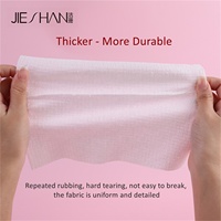 Serviette jetable XL de haute qualité Jieshan pour le visage et le corps, biodégradable, 100% viscose, fibre végétale, sans noyau, pour la maison, le bureau et les voyages