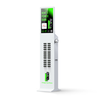 Station de charge de téléphone portable 6000mAh avec écran tactile intégré 4G à 24 emplacements avec option de kiosque de location
