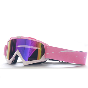 Unisex gradiente rosa TPU telaio iridescente occhiali sportivi antipolvere casco da equitazione antivento per ciclismo moto sci - Product Image 1
