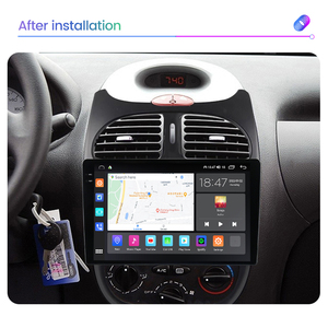 Mekede M6โปรสำหรับวิทยุในรถยนต์ระบบ Android เครื่องเล่นวิดีโอมัลติมีเดียสเตอริโอระบบนำทาง <span class=keywords><strong>GPS</strong></span> สำหรับ Peugeot 206 2004 2008 - Product Image 6