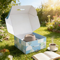 Boîte d'expédition pour chapeaux en matériaux recyclés sur mesure avec doublure en mousse |   Boîte postale pour le rangement et le transport de chapeaux