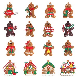 Nuevos Adornos para Árbol de Navidad: Colgante Profundo de Casa de Galleta de Jengibre, Simulación de Piruleta Rosa, Decoración de Escena de Año Nuevo - Product Image 6