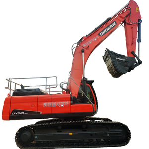 Corée, excavatrice Doosan Dx340 d'occasion, grande excavatrice de 30 tonnes, machinerie Doosan Dx340, excavatrice sur chenilles, machinerie de construction - Product Image 1