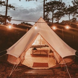 Villa de lona de algodón de 320gsm plegable para playa, tiendas de lujo para exteriores, hotel, lona, complejo turístico, <span class=keywords><strong>camping</strong></span> - Product Image 3