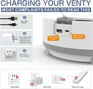 พัดลมตั้งพื้นแบบพกพา พับได้ หมุนได้ แบตเตอรี่ชาร์จไฟได้ 20000mAh พร้อมไฟ LED สีสันสดใส ลดราคาพิเศษ - Product Image 6