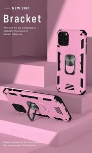 Funda de TPU para teléfono, combinación multifuncional, 2 en 1, soporte de anillo para iPhone - Product Image 3