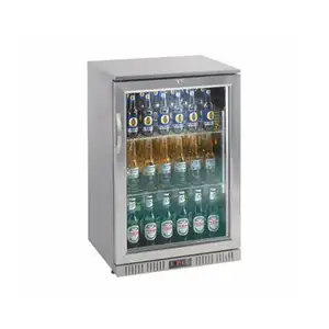 Hangzhou GINO back bar cooler beer display frigorifero bancone frigorifero porta in vetro mini back bar cooler
