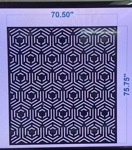 Pantalla Geométrica de Aluminio Cortada con Chorro de Agua Personalizada |   Paneles Decorativos de Alta Precisión para Uso Arquitectónico e Interior - Product Image 2