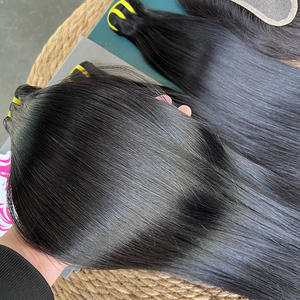 <span class=keywords><strong>3</strong></span>+1 Pakket Haar met Closure Groothandel Bone Straight Vietnamese Weave Echt Haar 2x6 Closure met Bundels - Product Image 4