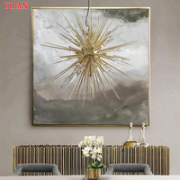 Lampe à suspension en verre personnalisée en forme de pissenlit pour le salon, lustre décoratif à led pour l'intérieur