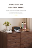 Commode de rangement moderne et minimaliste en bois épaissi à six tiroirs, grande capacité, pour salon et chambre à coucher