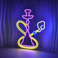 Barre lumineuse LED néon multicolore 5V DC transfrontalière, décoration de fête, panneau acrylique en forme de chicha, étanche IP65