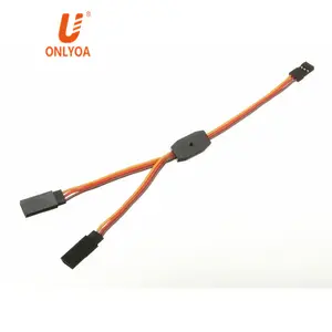Y Style 1 Male to 2 Female RC Servo Extension Servo Wire Cord Cable for RC Model Toys and Helicopter