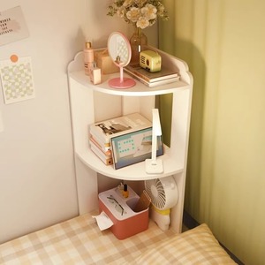 Corner <b>Storage</b> Shelf 3 Tier Polygonal Desktop Bedroom Organizer Multipurpose Standing Type - Product Image 2