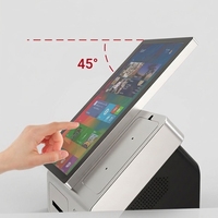 AWSTOUCH Kiosque de commande et de point de vente tactile 15,6 pouces, sur pied ou sur table, avec système d'exploitation Android ou Windows