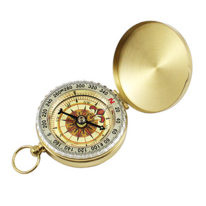 Copper Compass With Luminous Pointer For Outdoor Camping And Mountaineering Use - Product Image 3