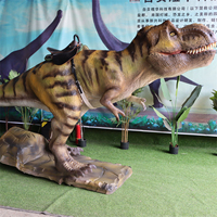 Robot animatronique dinosaure motorisé électrique à monnayeur pour centre commercial