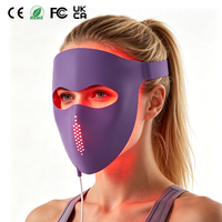 Masque facial LED de luminothérapie rouge 4D haute intensité pour soins de la peau professionnels en spa facial