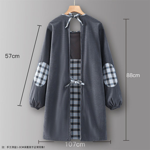Tablier personnalisé avec logo, résistant à l'usure, pour <span class=keywords><strong>cuisine</strong></span>, usage domestique et restauration, vêtements de travail pour femme, nouvelle collection automne-hiver 2026, pour adulte - Product Image 4