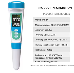 Testeur de <span class=keywords><strong>salinité</strong></span> de l'<span class=keywords><strong>eau</strong></span> multifonctionnel avec écran Big Data, mesureur TDS, <span class=keywords><strong>test</strong></span> de <span class=keywords><strong>salinité</strong></span> pour animaux aquatiques - Product Image 5