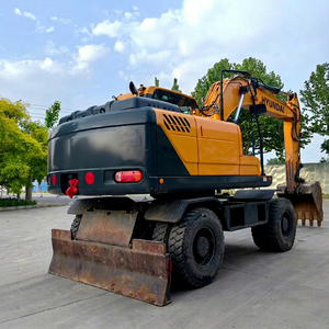 Used Hyundai 150W-9 15 Ton Wheel Excavator 112W Robex Hydraulic <b>Digger</b> with Engine PLC for Construction - Product Image 1
