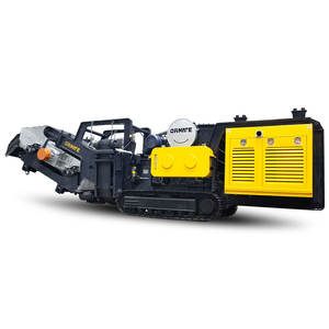 MONDE OP80-S-EL yüksek kaliteli hareketli çeneli kırıcı ve bantlı konveyör küçük taş kırma makinesi ile elek - Product Image 1