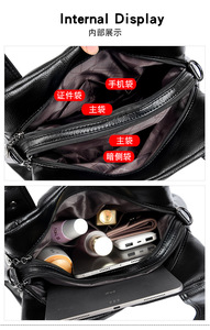 Nouveau Sac à Main de Luxe pour Femme, Grande Capacité, en Cuir PU Souple, Sac Fourre-Tout Vintage à Bandoulière - Product Image 6