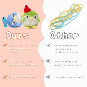 Hot Selling Crochet <b>Kit</b> Material <b>Beginner</b> Yarn <b>Knitting</b> Crochet Hooks and Yarn Set <b>Kit</b> for <b>Beginners</b> Crochet <b>Kit</b> for <b>Beginners</b> - Product Image 4