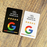 Carte NFC Google Review pour l'accueil d'hôtel - Panneau d'évaluation intelligent en acrylique pour l'enregistrement au hall et les complexes hôteliers