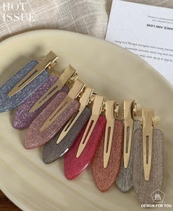 دبابيس شعر كورية غير مرئية جانبية منزلقة غير ضارة للنساء إكسسوارات بلاستيكية لامعة - Product Image 3