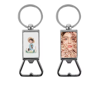 Boîte individuelle emballant des blancs portatifs de porte-clés d'ouvre-bouteille en métal de sublimation