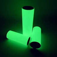 Película Luminosa Autoadhesiva, Papel Fotoluminiscente Imprimible, Rollo de Vinilo Adhesivo para Cinta Reflectante que Brilla en la Oscuridad, Señales de Salida