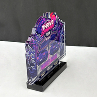 Plaque de récompense personnalisée en acrylique avec base en cristal noir MH-LJ0603