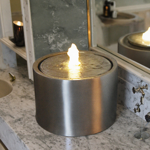 Fontaine cascade attrayante avec sons d'eau apaisants inspirés de la nature pour la décoration intérieure <span class=keywords><strong>aide</strong></span> à dormir - Product Image 6