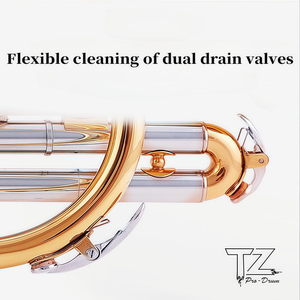 Trompette Fulug en cuivre de qualité supérieure, tonalité Sib, tube vocal en cuivre blanc, clé Sanli dorée, vente en gros d'usine - Product Image 6