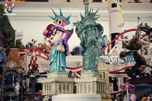 ZOR, la Estatua de la Libertad, Arale, <span class=keywords><strong>el</strong></span> Monstruo Zorro de Orejas Grandes, Estatua de Modelo Hecha a Mano - Product Image 3