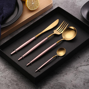 Set di posate eleganti in acciaio inossidabile 304 di alta qualità per banchetti, hotel, uso professionale e <span class=keywords><strong>HoReCa</strong></span> - Product Image 3
