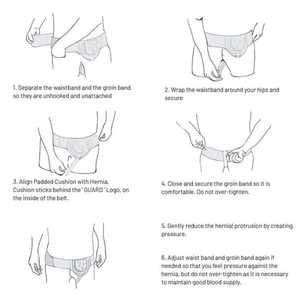 Faja de Soporte para Hernia Inguinal o Deportiva, Correa de Recuperación para Alivio del Dolor con 1 Almohadilla de Compresión Extraíble - Product Image 6
